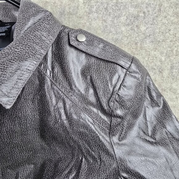 Bisou Bisou Michelle Bohbot Silver Cropped Jacket Womens Size L/G 100% Polyester - Picture 3 of 7